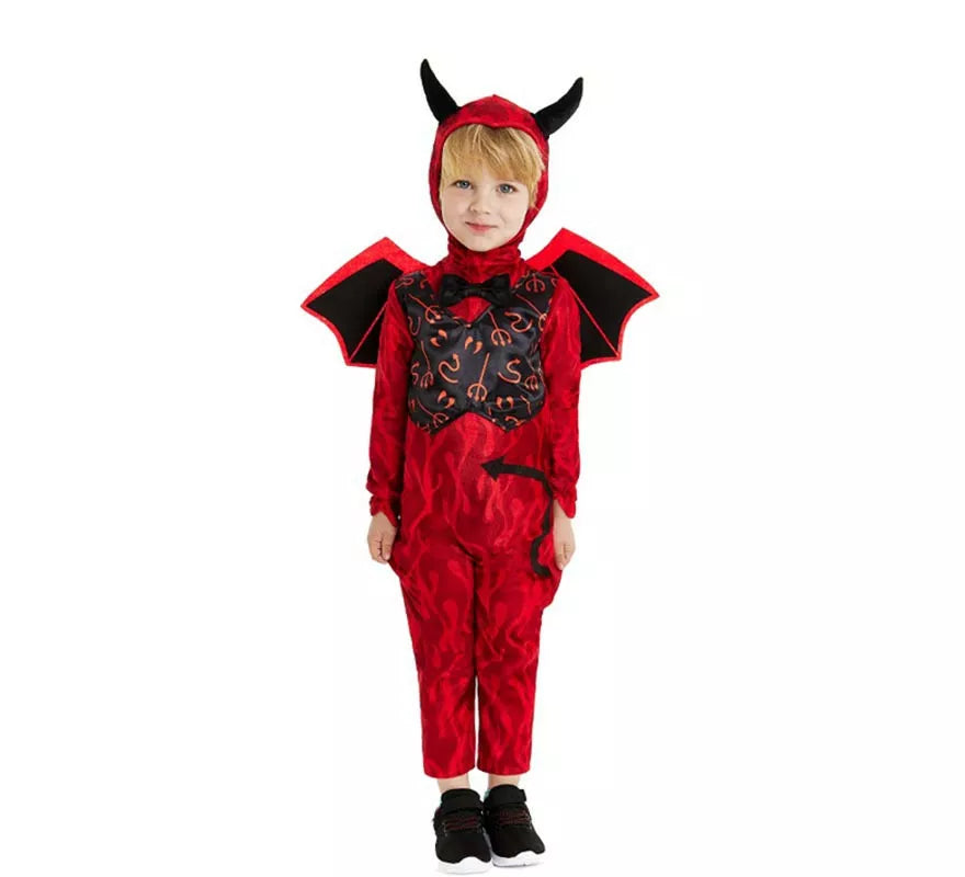 Translation missing: it.Disfraz de Diablillo rojo con diadema y alas para bebé y niño