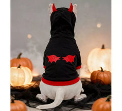 Costume da diavolo con corna per cane