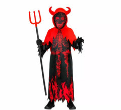 Costume da Diavolo in Fiamme con Cappuccio per bambini