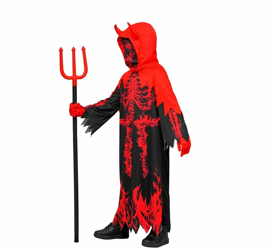 Translation missing: it.Disfraz de Diablo en Llamas con Capucha para niños