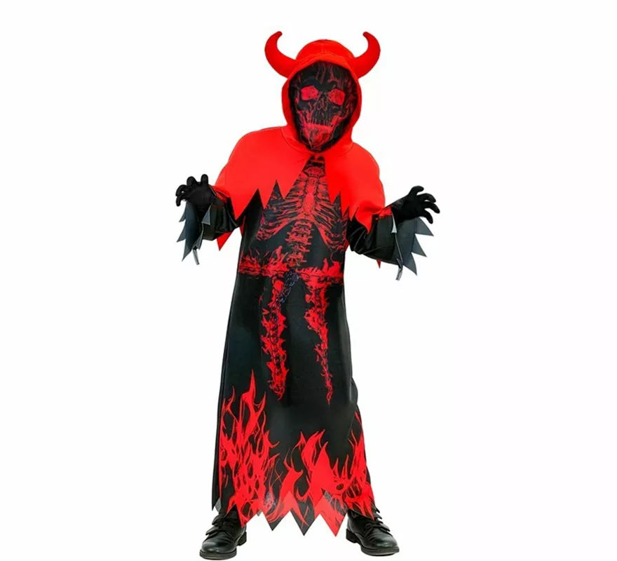 Translation missing: it.Disfraz de Diablo en Llamas con Capucha para niños