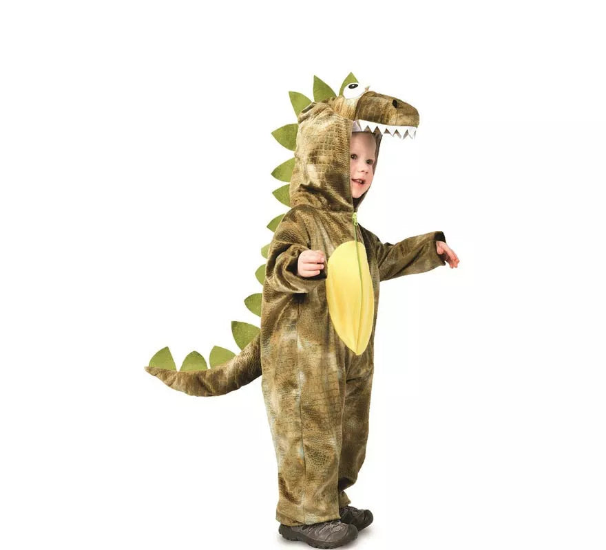 Translation missing: it.Disfraz de Dinosaurio Dino Rugido verde con cola para niños