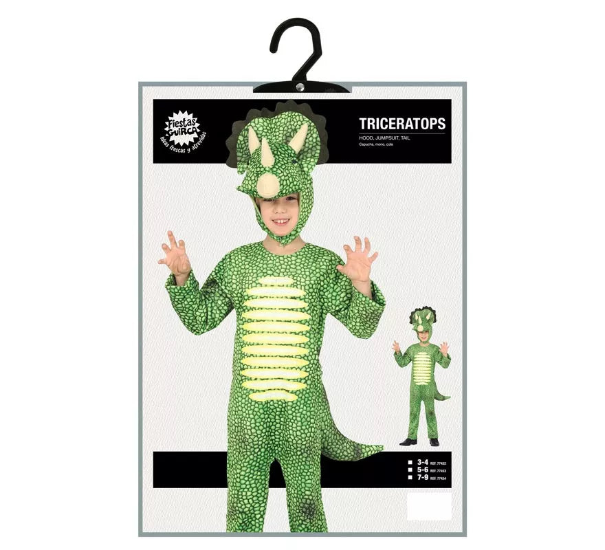 Translation missing: it.Disfraz de Dinosaurio Triceratops para niños