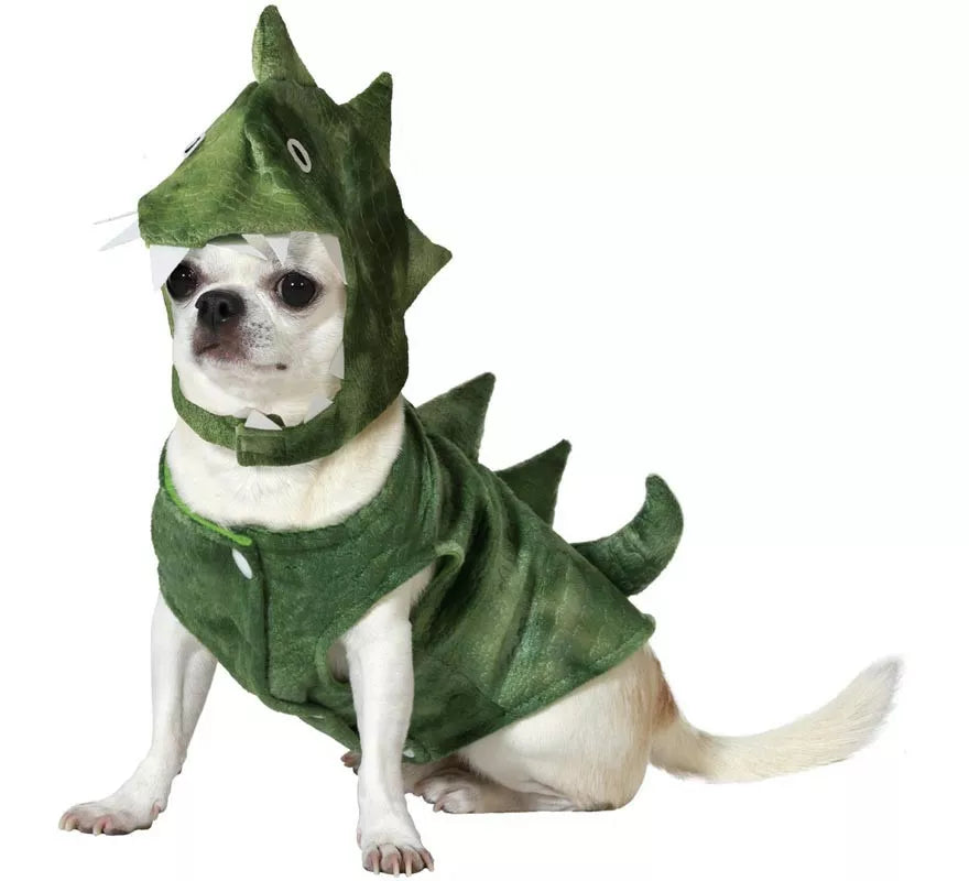 Translation missing: it.Disfraz de Dinosaurio verde para perro