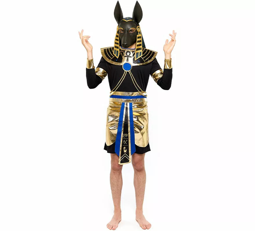 Translation missing: it.Disfraz de Dios Egipcio Anubis para hombre