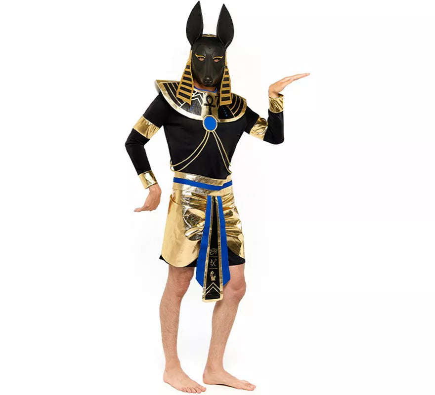 Translation missing: it.Disfraz de Dios Egipcio Anubis para hombre
