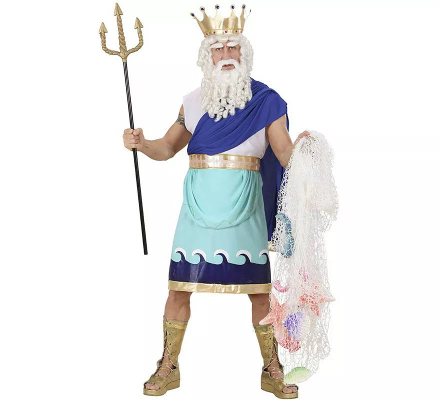 Translation missing: it.Disfraz de Dios Poseidón o Neptuno para hombre
