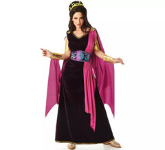 Costume da dea greca con mantello per donna