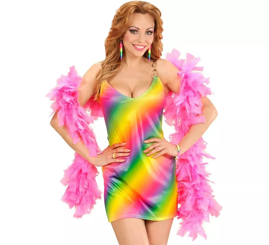 Translation missing: it.Disfraz de Disco Arcoíris en vestido para mujer