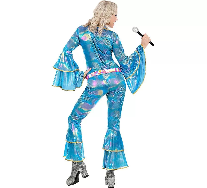 Translation missing: es.Disfraz de Disco de los años 70 azul para mujer