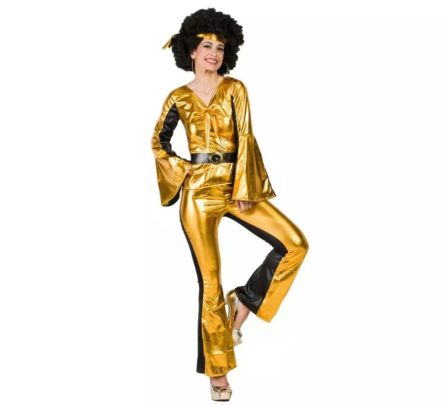 Translation missing: it.Disfraz de Disco Dorado para mujer