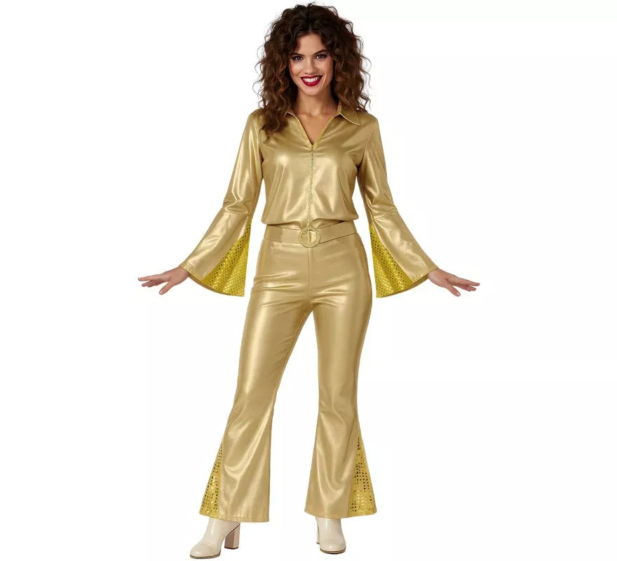 Translation missing: it.Disfraz de Disco dorado para mujer
