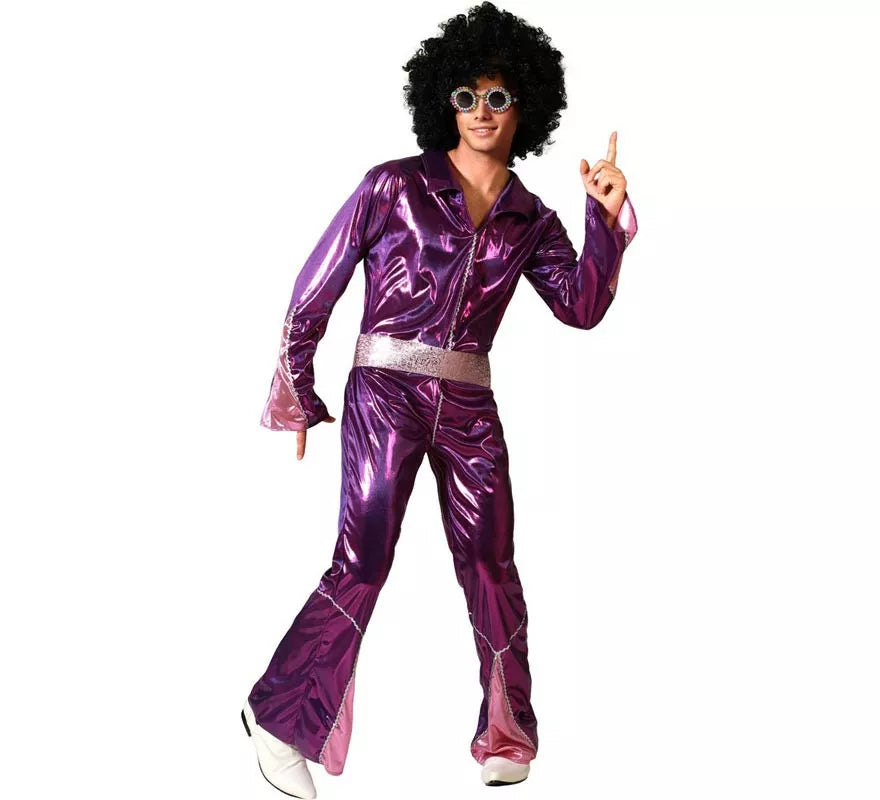 Translation missing: it.Disfraz de Disco Fucsia para hombre