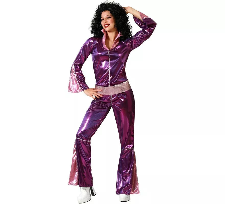 Translation missing: it.Disfraz de Disco Fucsia para mujer