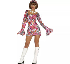 Disfraz de Disco Girl Night para mujer