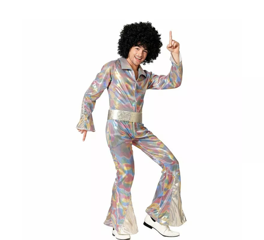 Translation missing: it.Disfraz de Disco multicolor para hombre