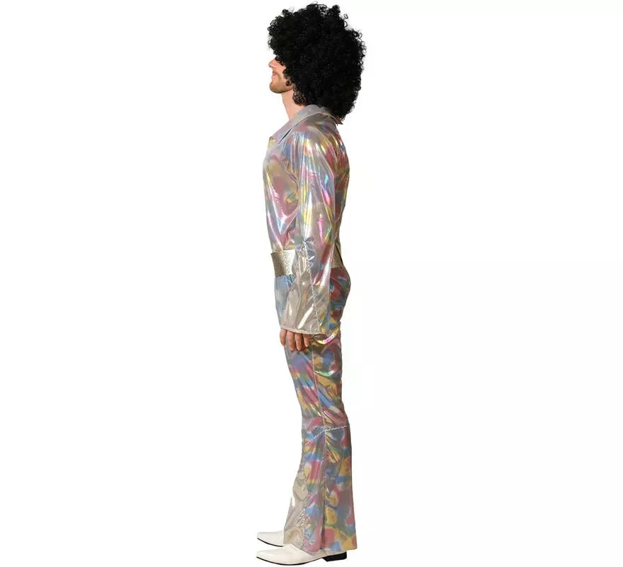 Disfraz de Disco multicolor para hombre