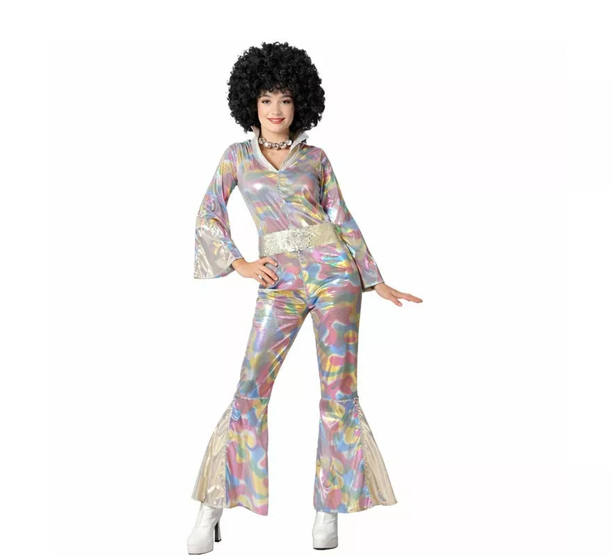 Translation missing: it.Disfraz de Disco multicolor para mujer