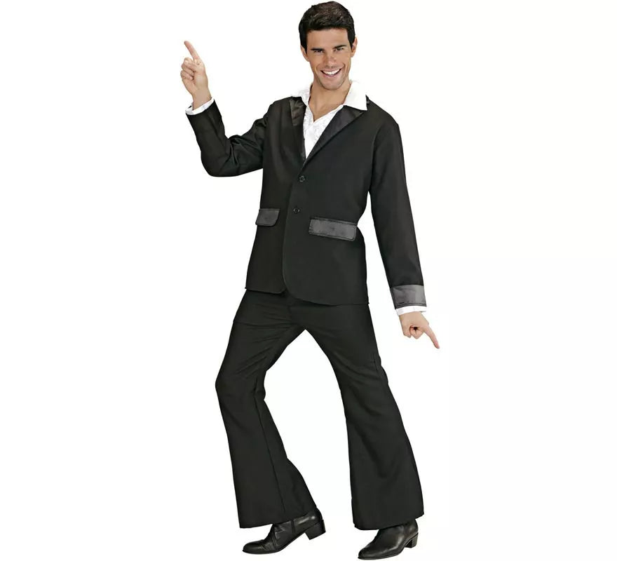 Translation missing: it.Disfraz de Disco Party negro para hombre
