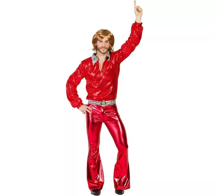 Translation missing: es.Disfraz de Disco Rojo para hombre