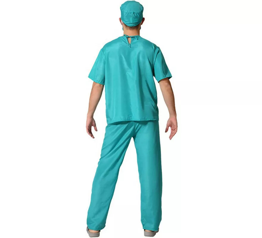 Translation missing: it.Disfraz de Doctor Azul con Mangas Cortas para Hombre
