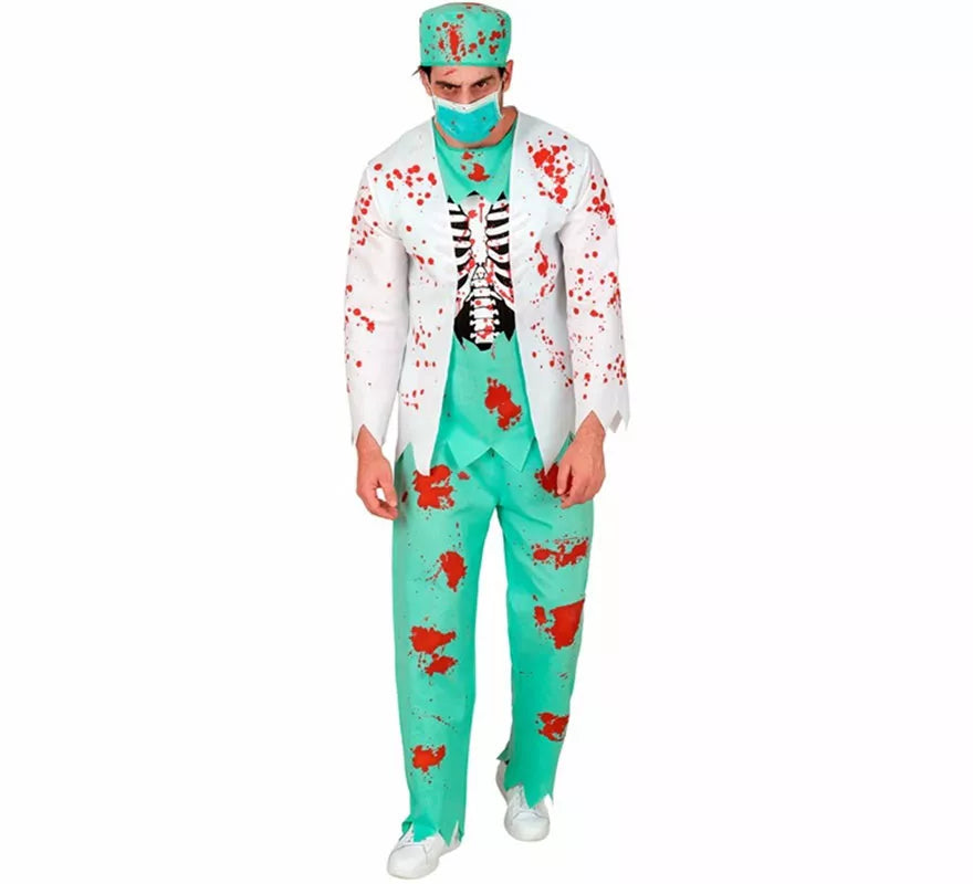 Translation missing: it.Disfraz de Doctor Zombie para hombre
