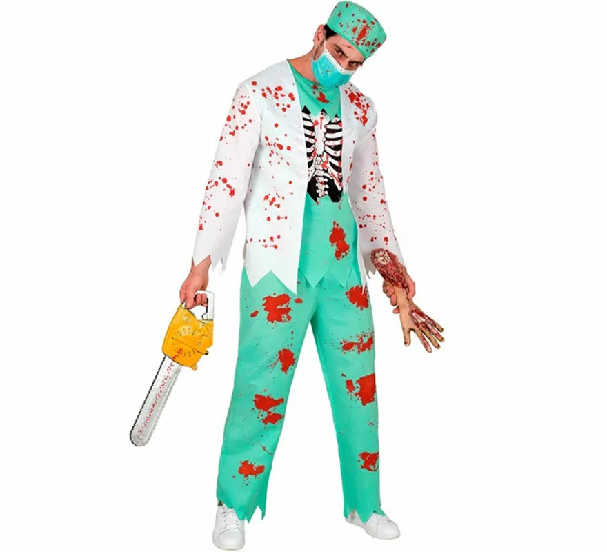 Translation missing: it.Disfraz de Doctor Zombie para hombre