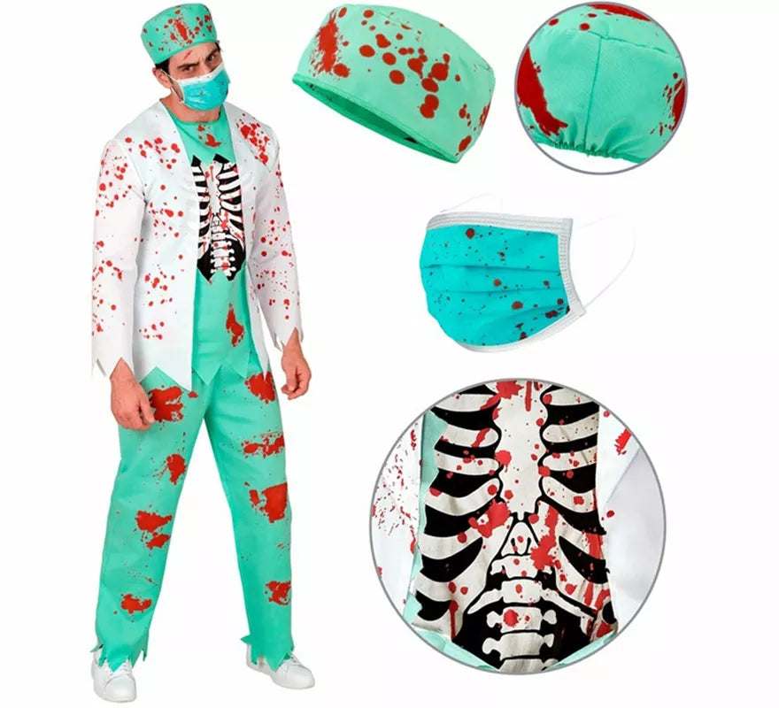 Disfraz de Doctor Zombie para hombre