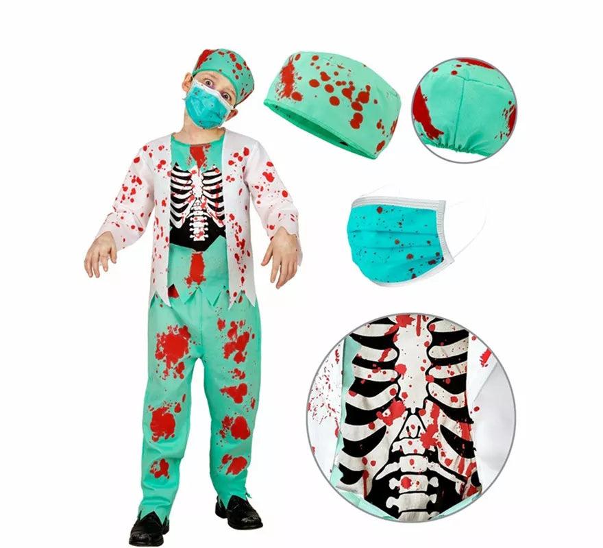 Translation missing: it.Disfraz de Doctor Zombie para niños