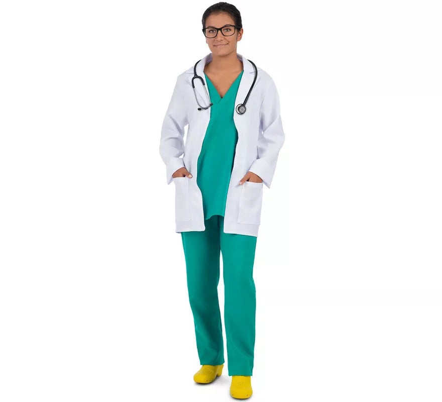 Translation missing: it.Disfraz de Doctora con Uniforme Verde para mujer
