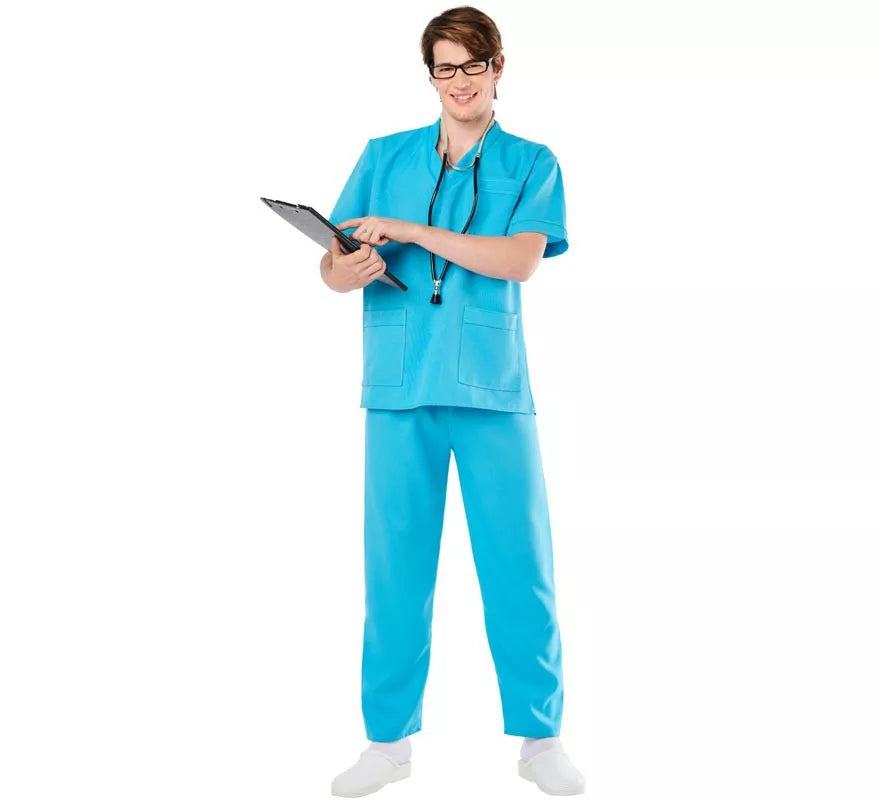 Translation missing: es.Disfraz de Doctora o Doctor Azul para Adultos