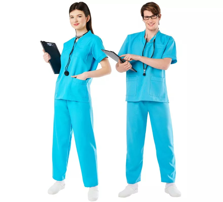 Translation missing: es.Disfraz de Doctora o Doctor Azul para Adultos