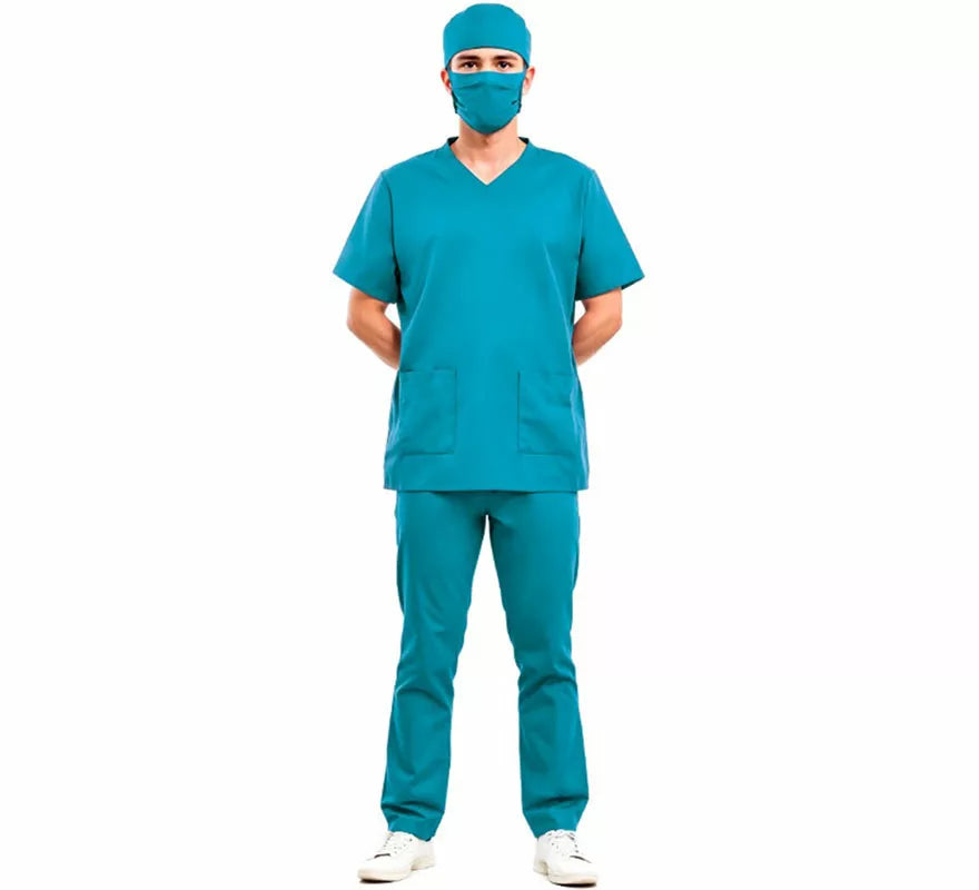 Translation missing: it.Disfraz de Doctora o Doctor verde para adulto