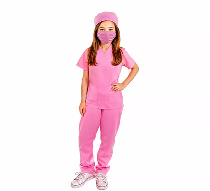 Disfraz de Doctora rosa para niña