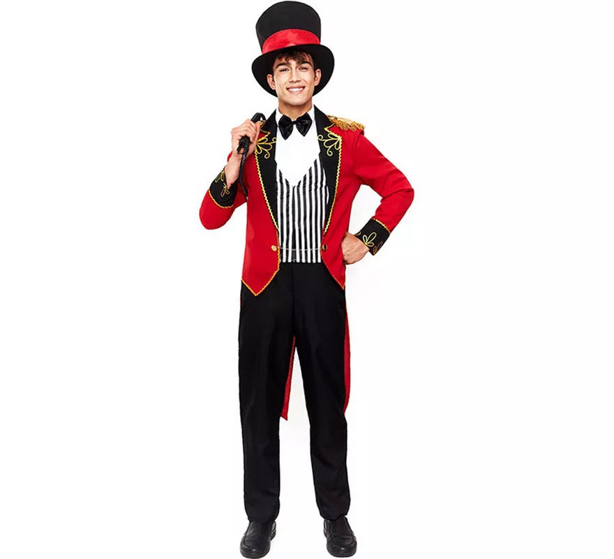 Translation missing: it.Disfraz de Domador Chaleco a Rayas para hombre