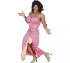 Disfraz de Drag Rosa Extrovertido para hombre