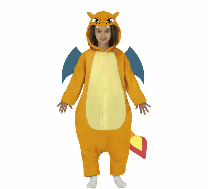 Disfraz de Dragón Naranja para niños