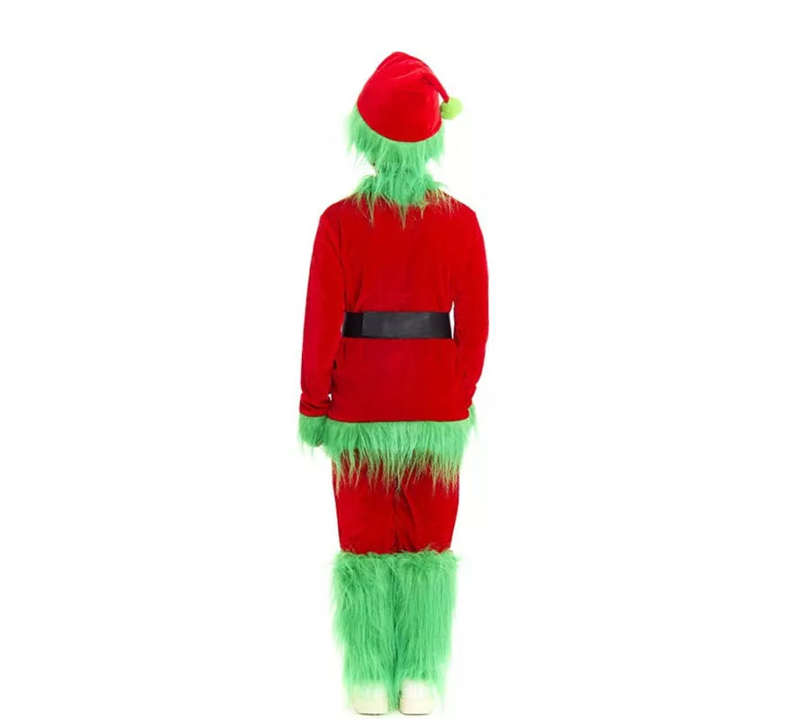 Translation missing: es.Disfraz de Duende Gruñón de Navidad verde para niño