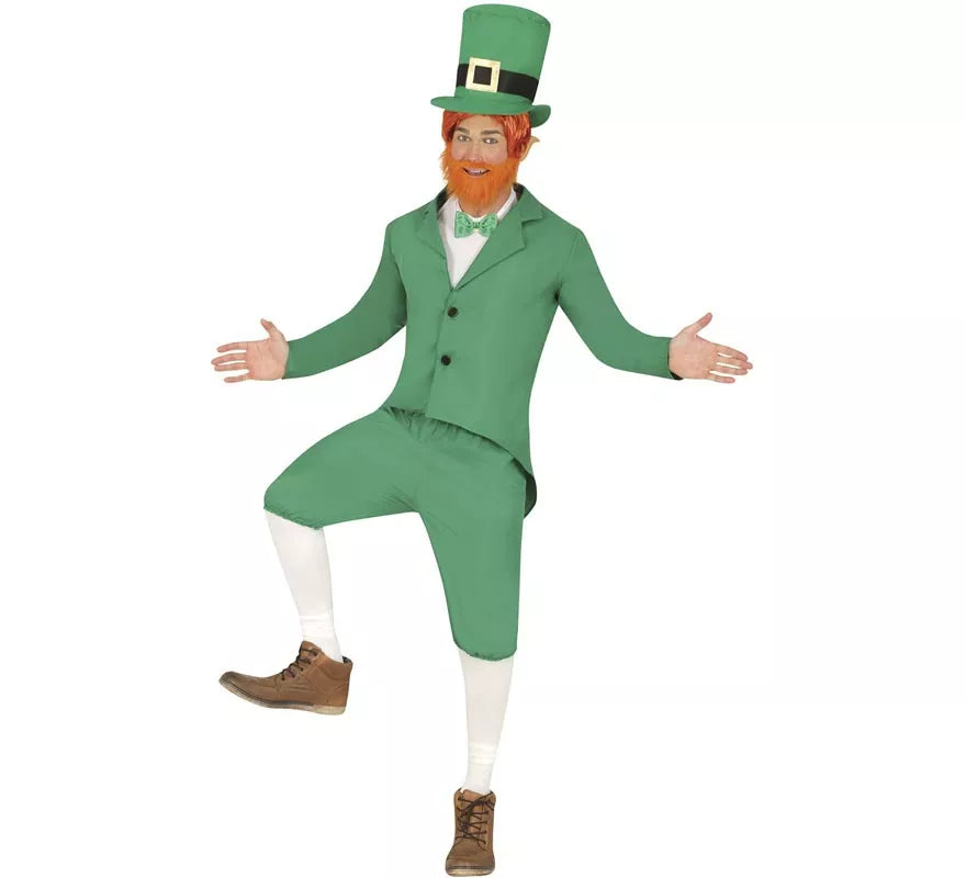 Translation missing: it.Disfraz de Duende verde Irlandés Leprechaun para hombre
