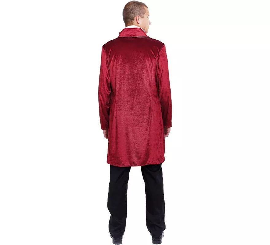 Translation missing: es.Disfraz de Duque Inglés elegante vinotinto para hombre