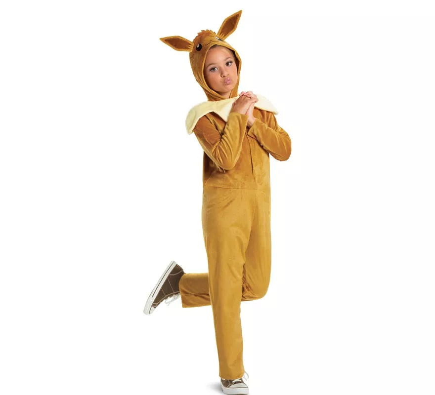 Translation missing: es.Disfraz de Eevee Pokemon con capucha clásico para niños