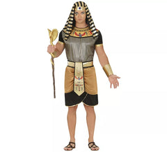 Costume egiziano nero con cintura per uomo
