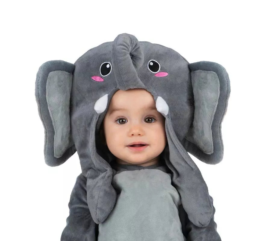 Translation missing: it.Disfraz de Elefante con orejas movibles para bebé y niños