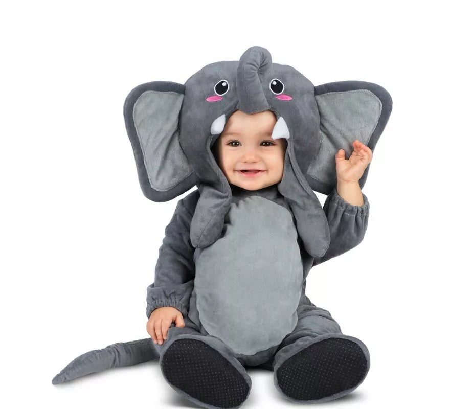 Translation missing: es.Disfraz de Elefante con orejas movibles para bebé y niños