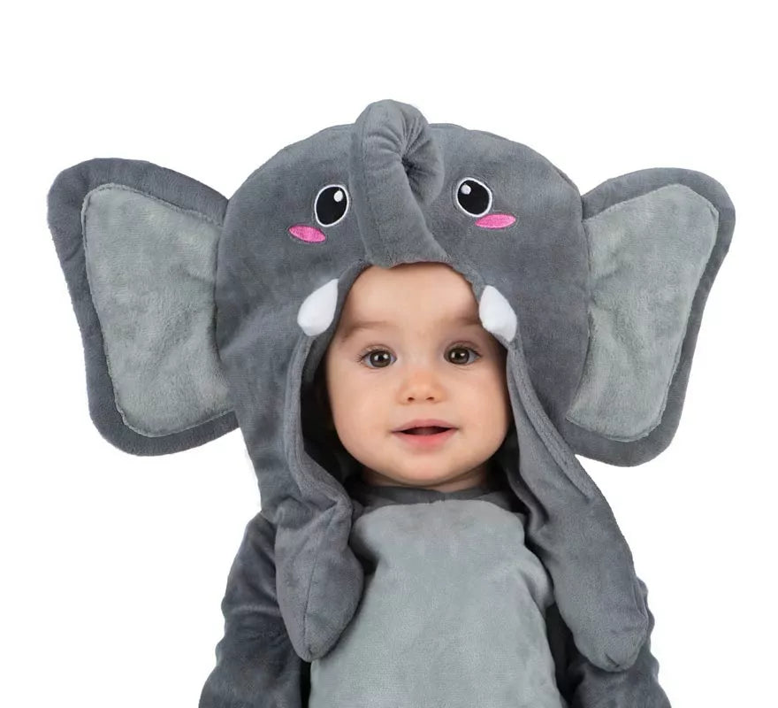 Translation missing: it.Disfraz de Elefante con orejas movibles para bebé y niños