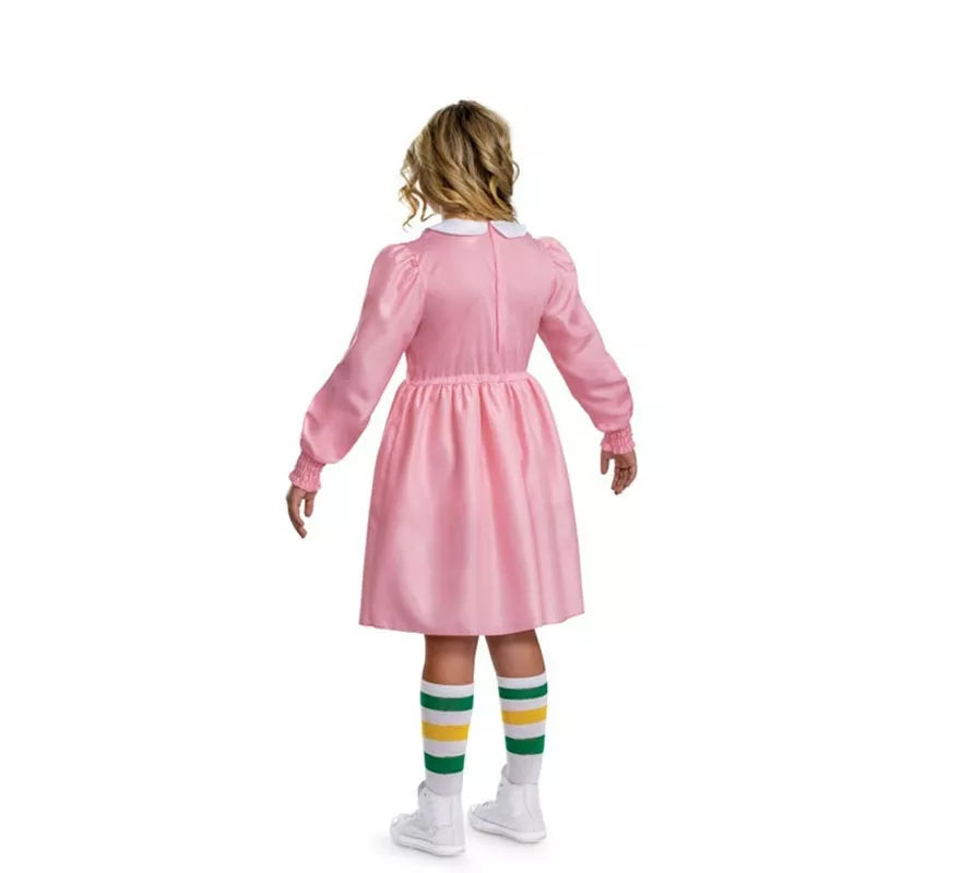 Translation missing: es.Disfraz de Eleven Rosa Classic de Stranger Things para niña