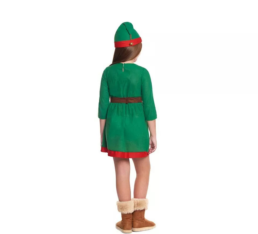 Translation missing: es.Disfraz de Elfa de Navidad Ayudante de Papá Noel para niña