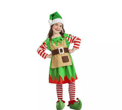 Costume da Elfa natalizia per bambina