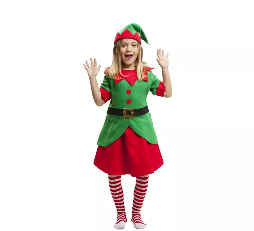 Translation missing: it.Disfraz de Elfa Navidad para niña