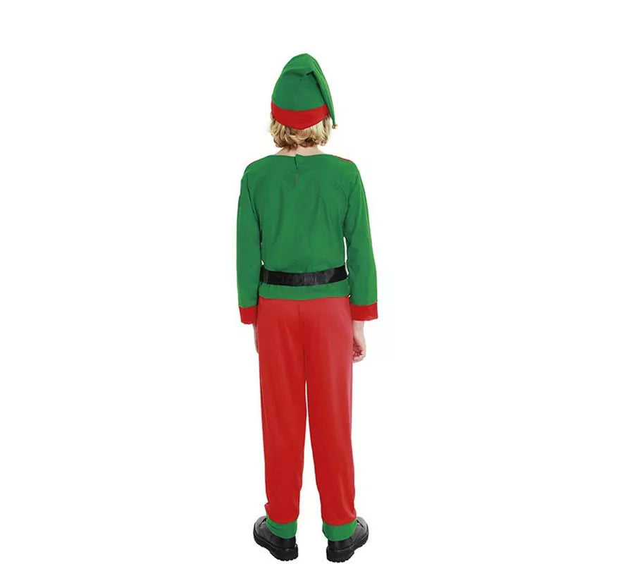 Translation missing: it.Disfraz de Elfo de Navidad Ayudante de Papá Noel para niño